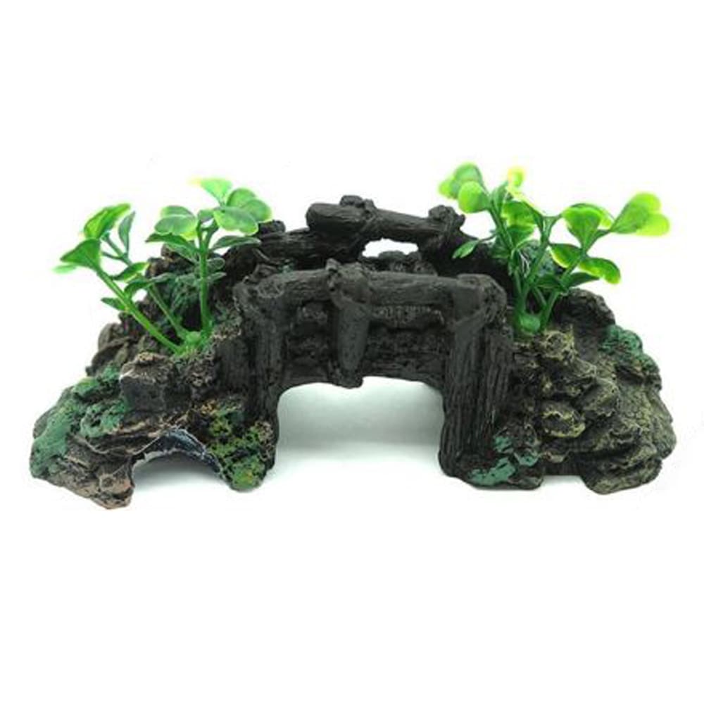 Aquarium simulation arch bridge landscape