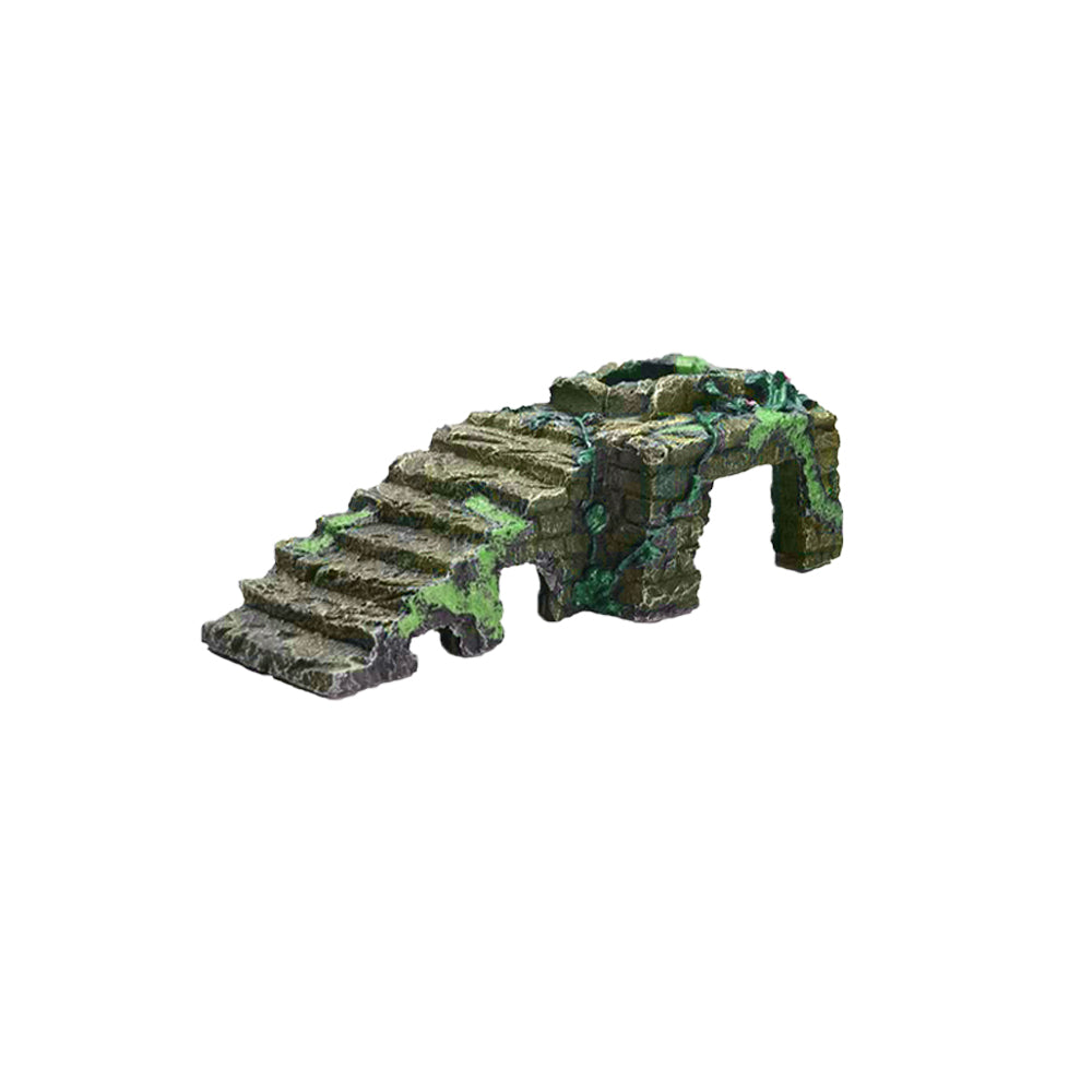 Aquarium simulation arch bridge landscape