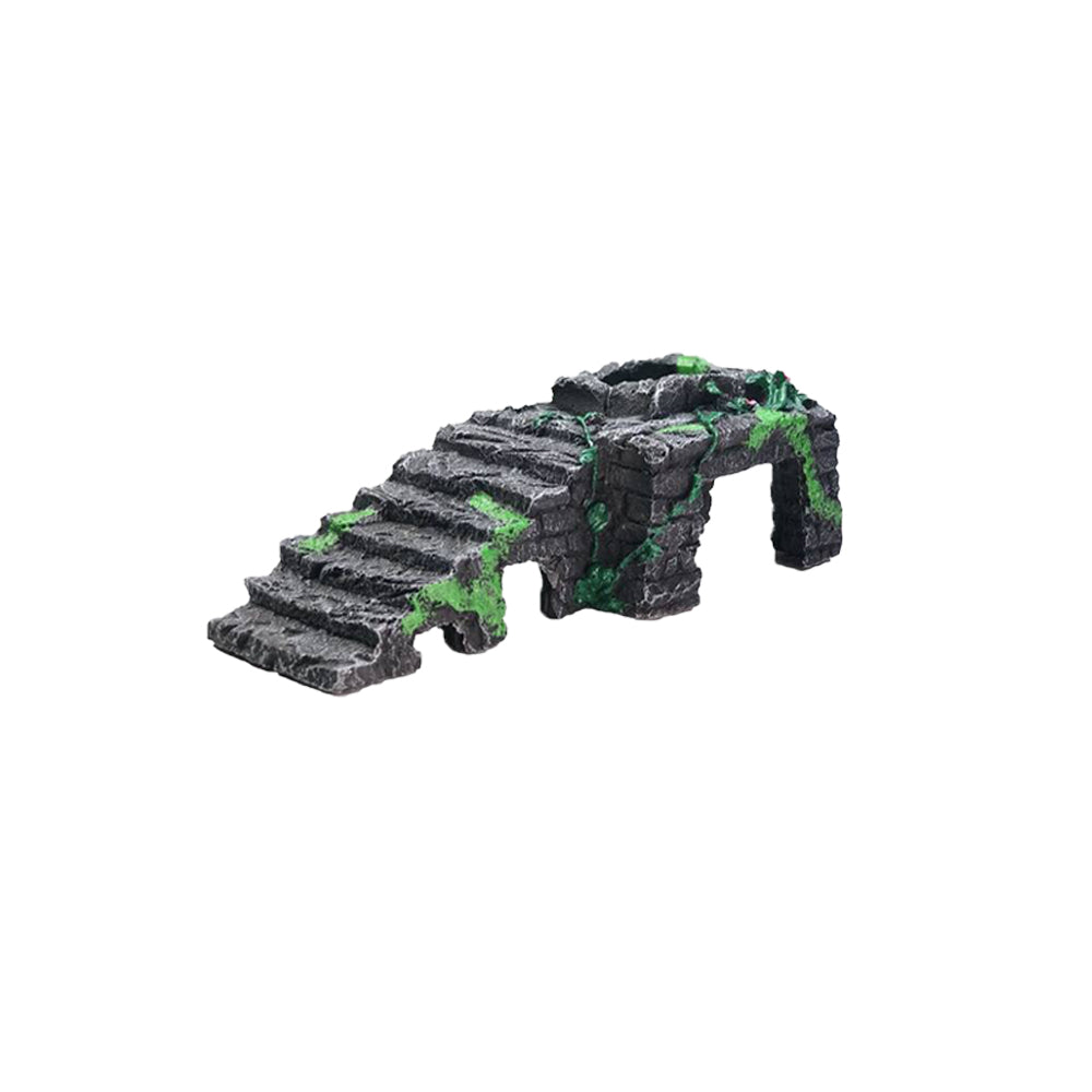 Aquarium simulation arch bridge landscape