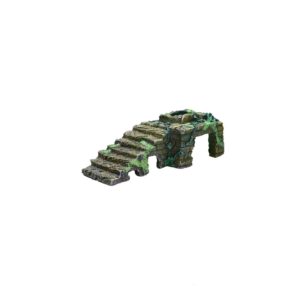 Aquarium simulation arch bridge landscape