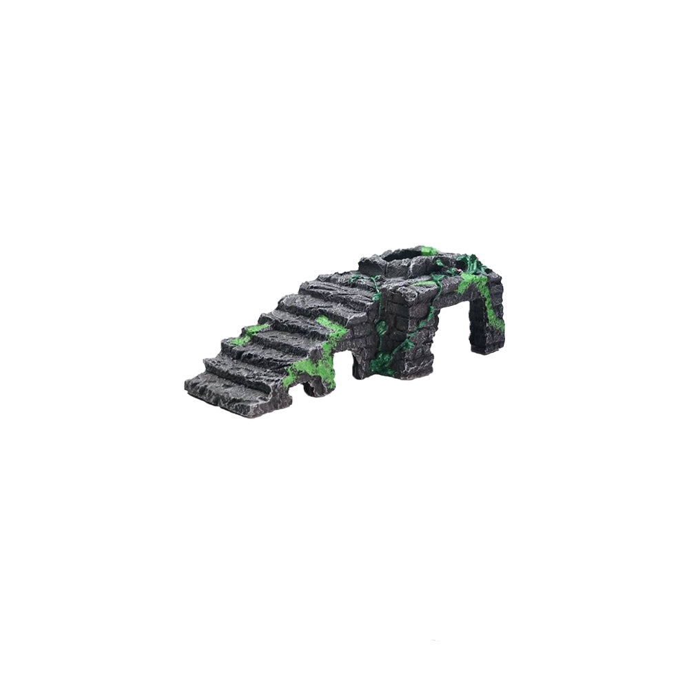 Aquarium simulation arch bridge landscape