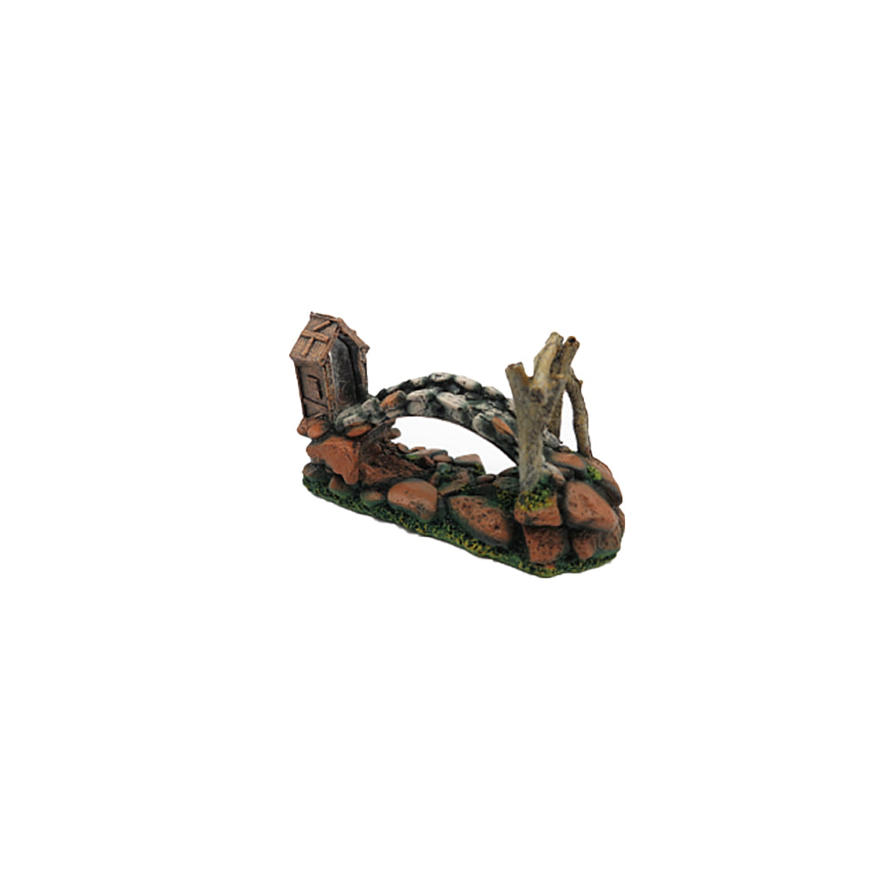 Aquarium simulation arch bridge landscape