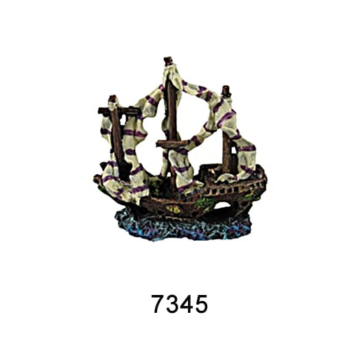 Aquarium resin craft simulation ship landscaping