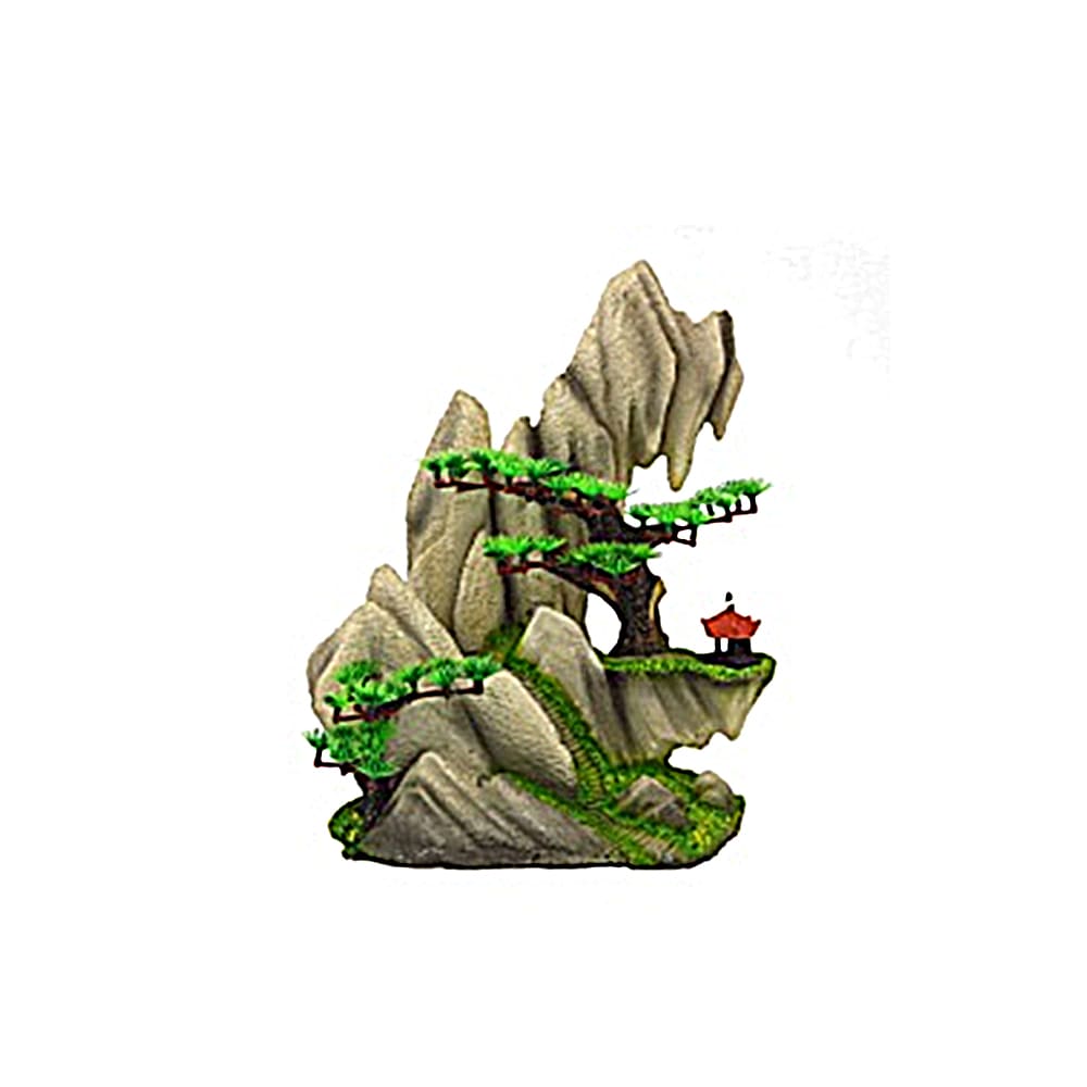 Aquarium resin craft simulation mountain landscaping