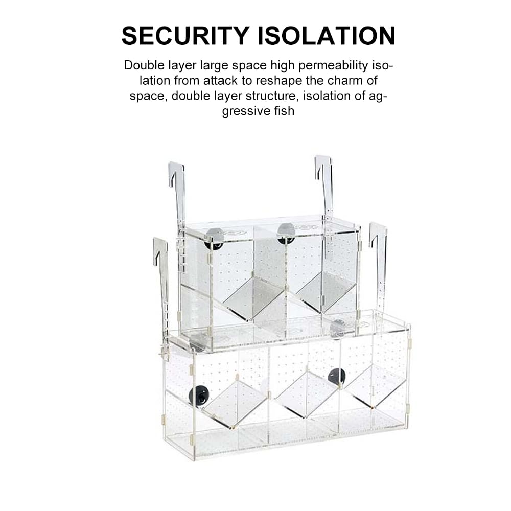 Acrylic isolation box for aquarium