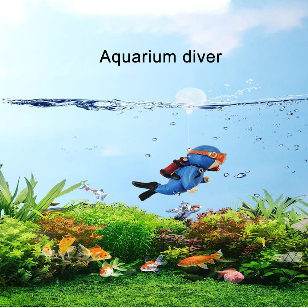 Aquarium Personality Floating Diver Ornament