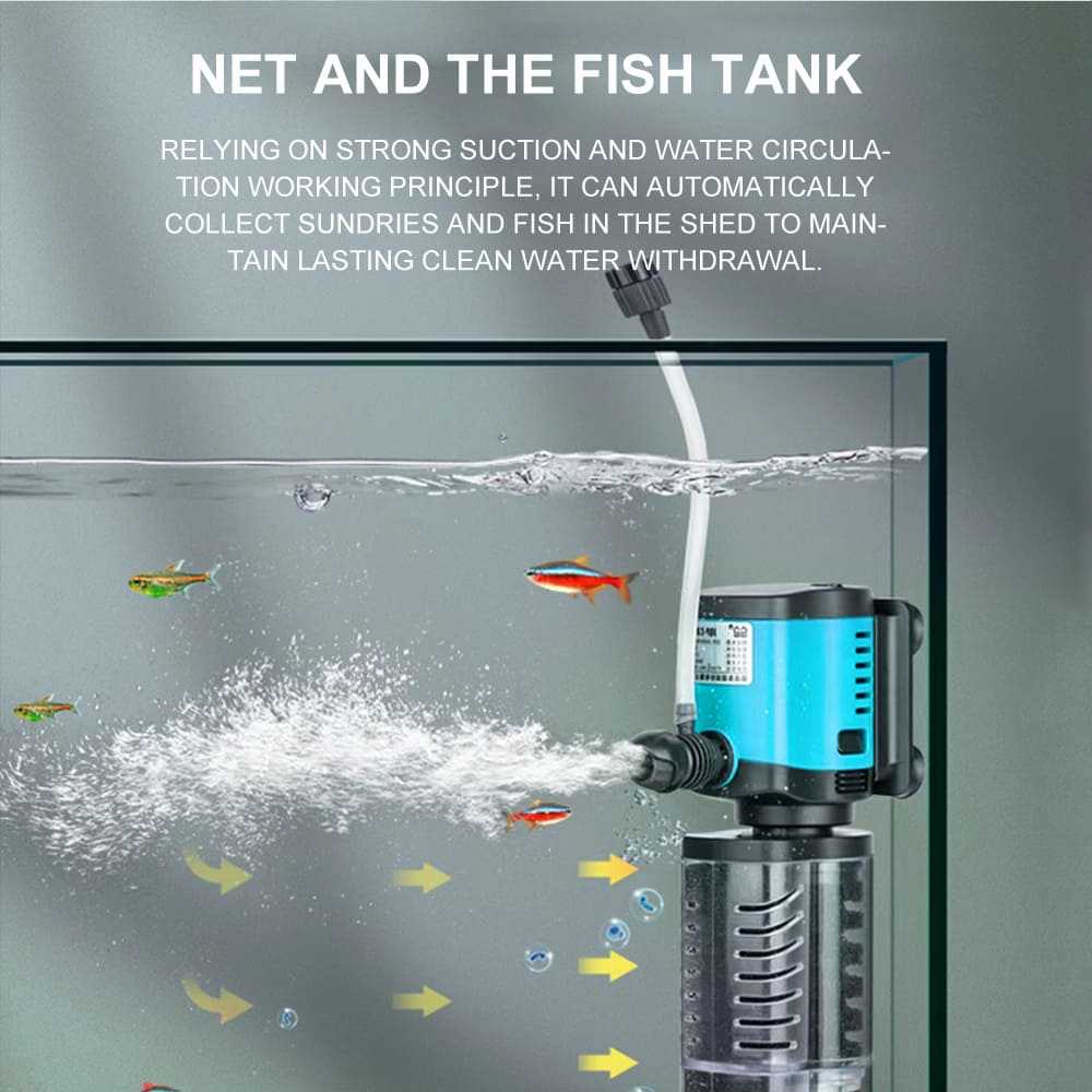 3-in-1 aquarium filter pump