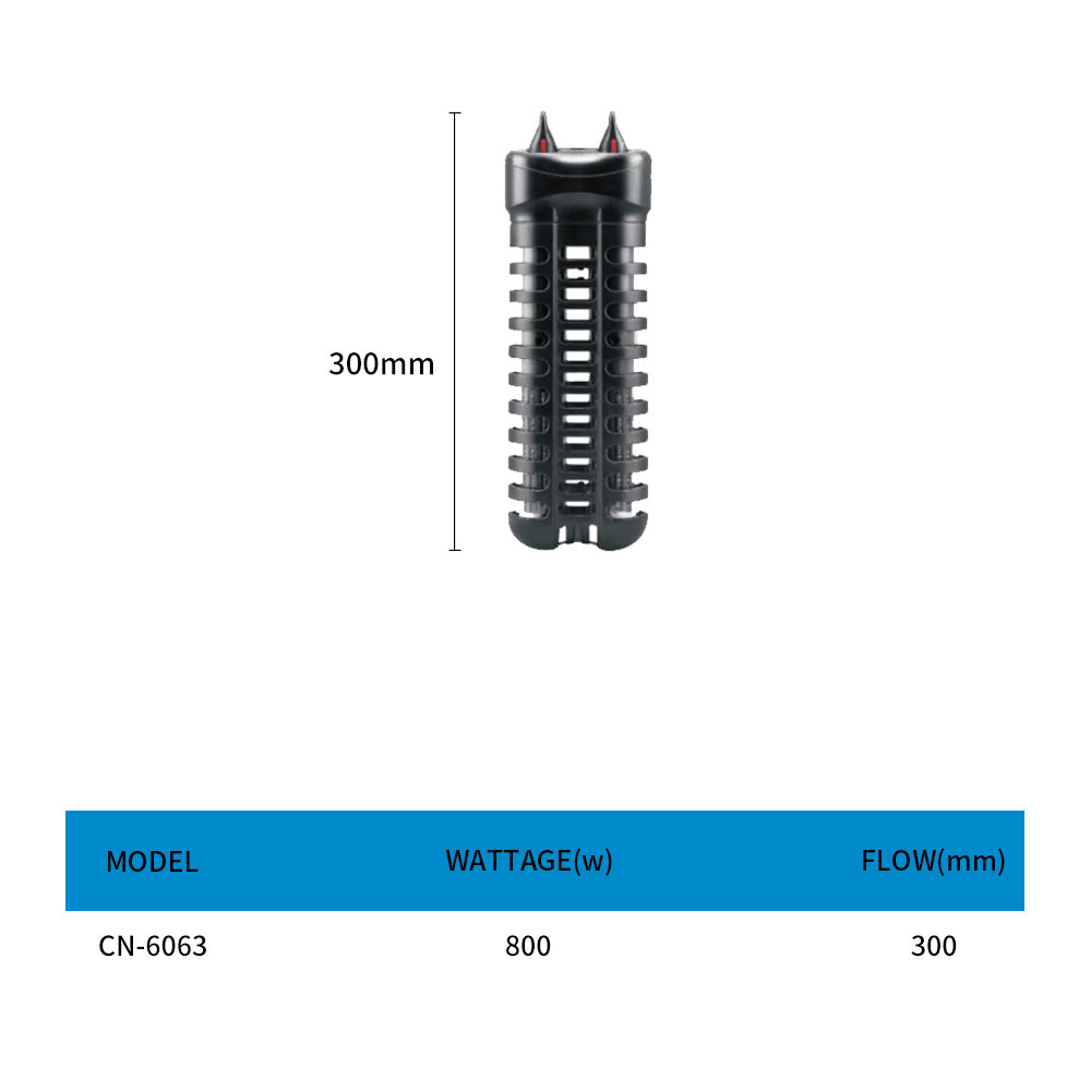 Double tube quartz glass aquarium heater