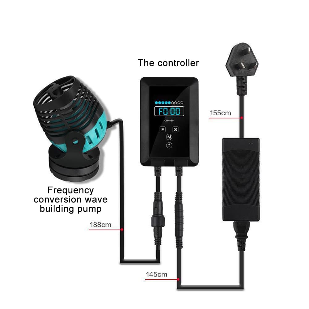 Aquarium DC low voltage variable frequency wave pump