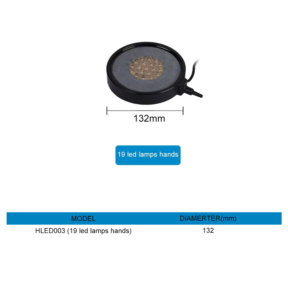 aquarium round led air bubble light