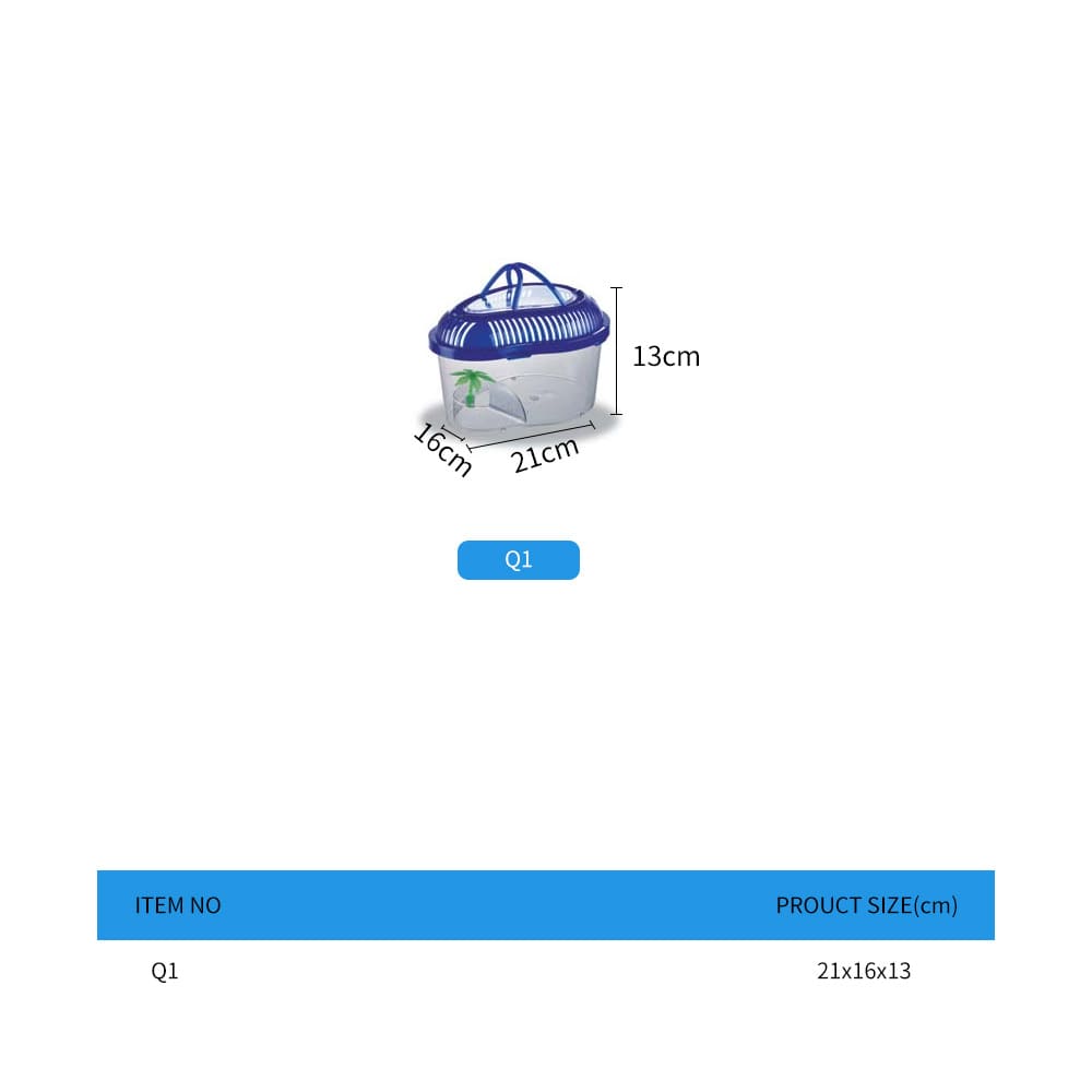 portable turtle breeding box with lid