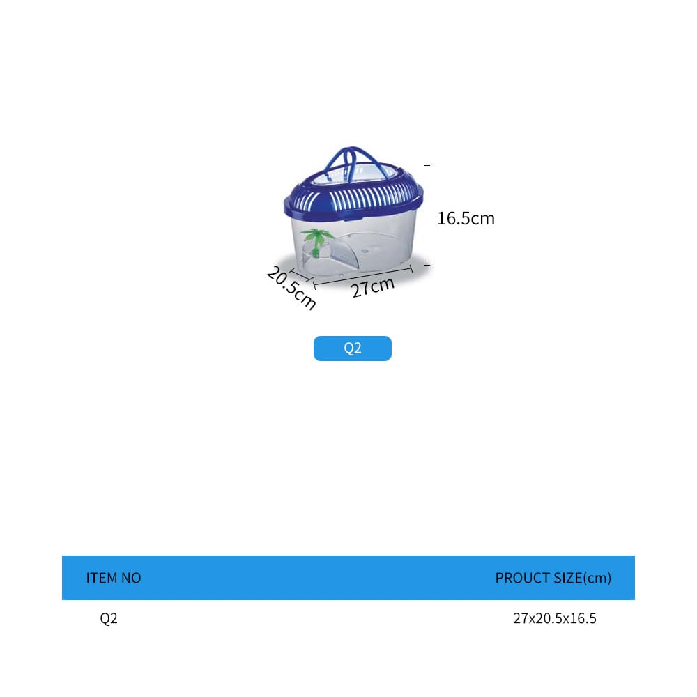 portable turtle breeding box with lid