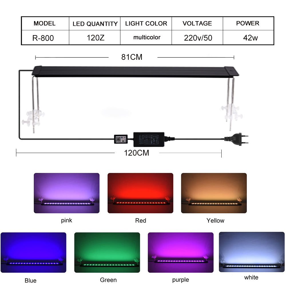 RGB bluetooth regulation version aquarium light led