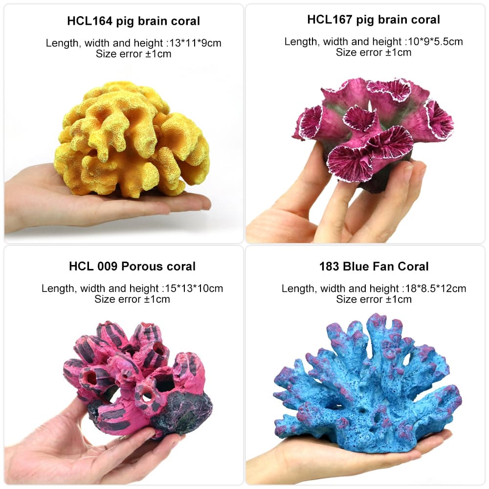 fish tank fake coral decor
