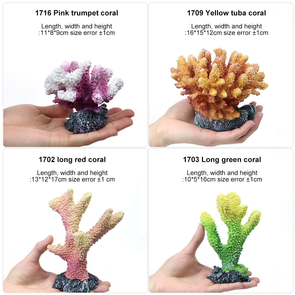 fish tank fake coral decor