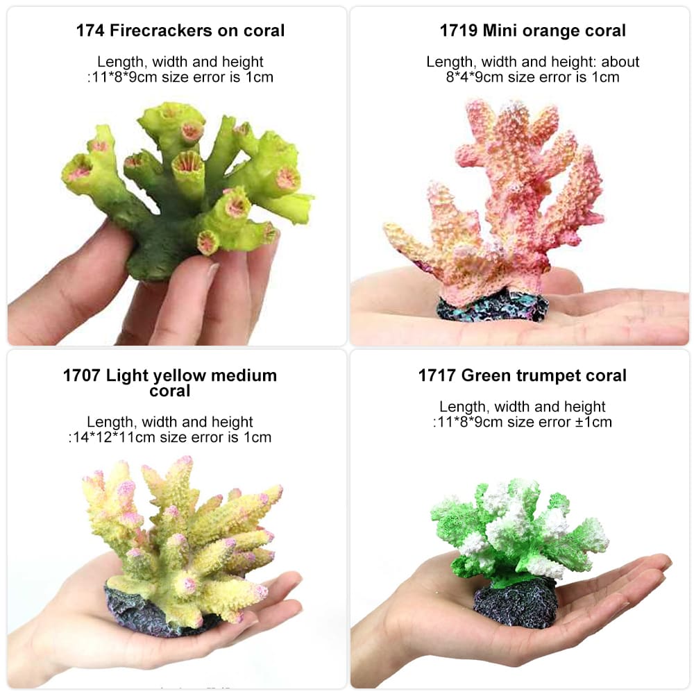 fish tank fake coral decor