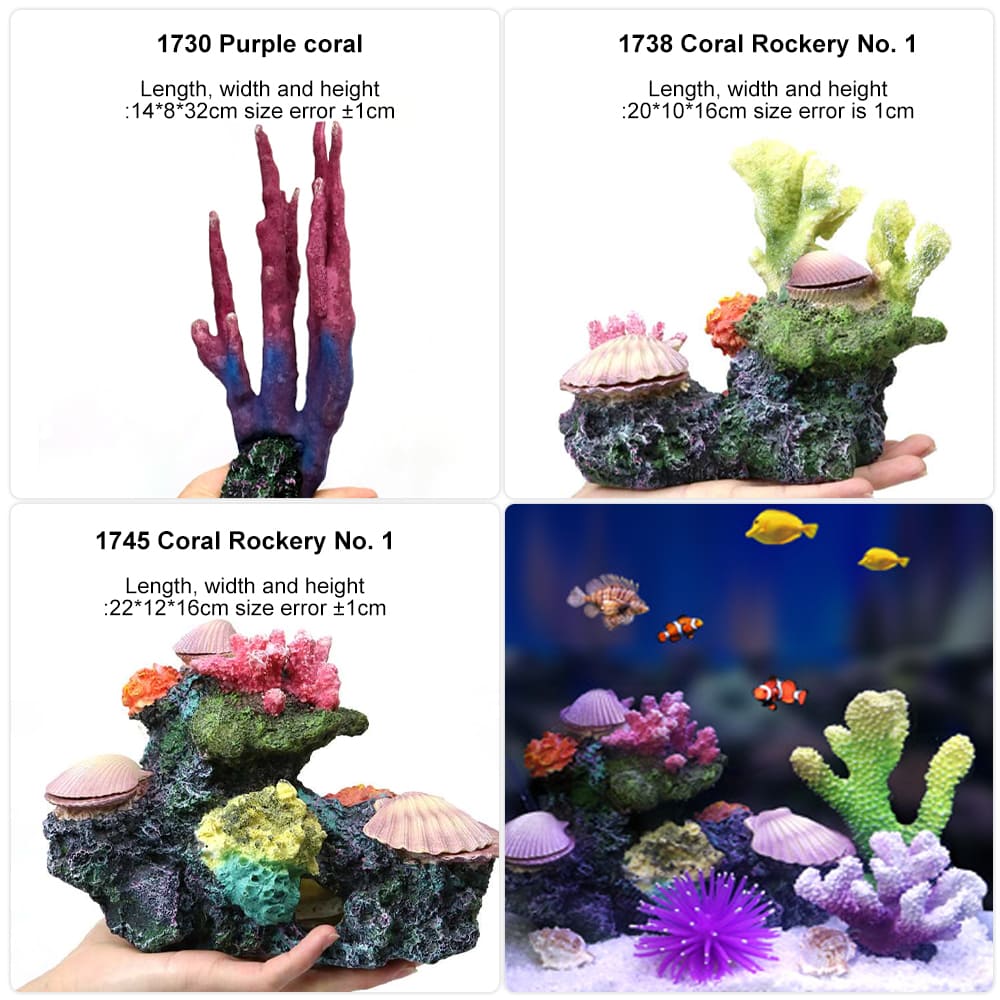 fish tank fake coral decor