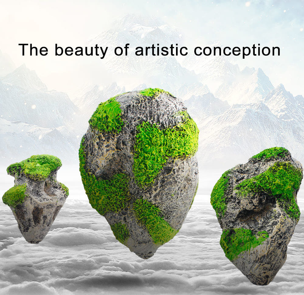 Aquarium The aquarium simulation suspended rockery landscaping decoration,