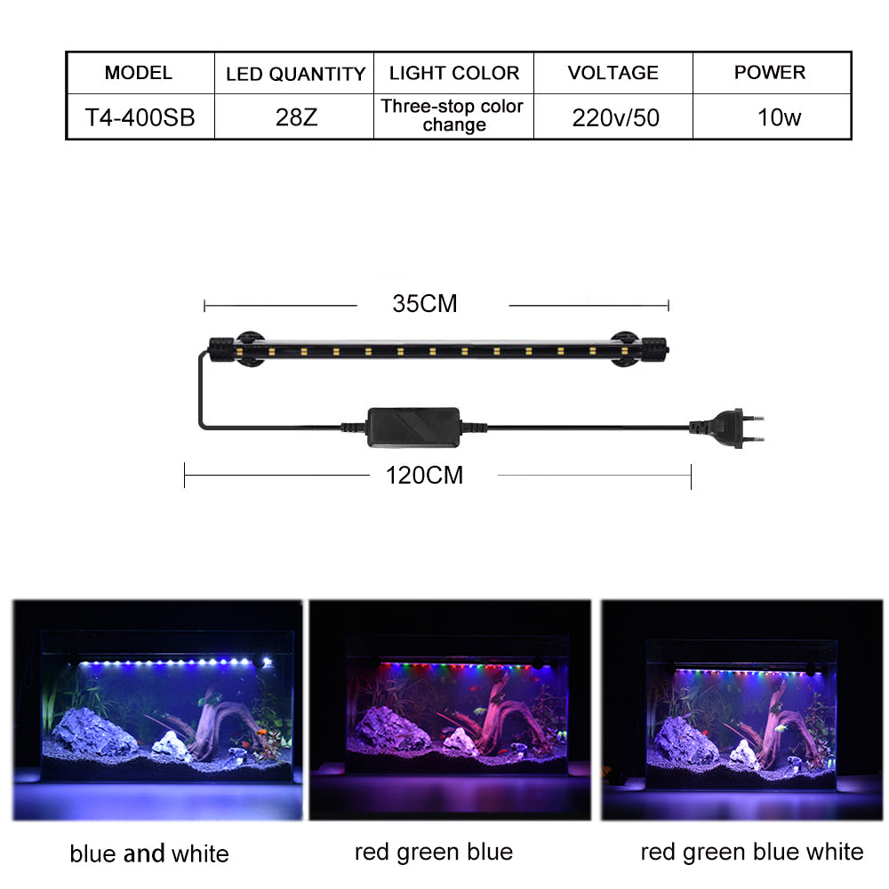 T4 series three gear color changing led aquarium light