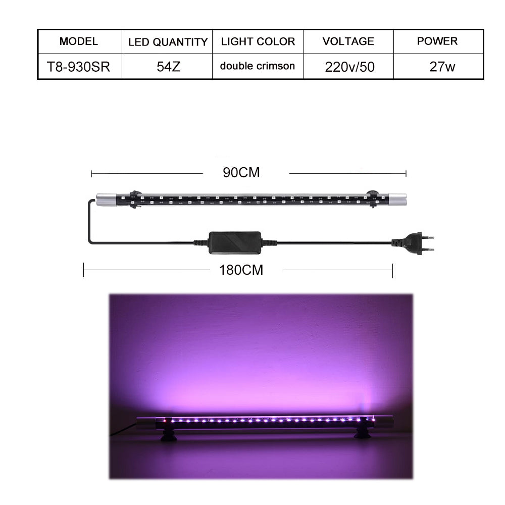 T8 Series RGB Double Crimson aquarium light led