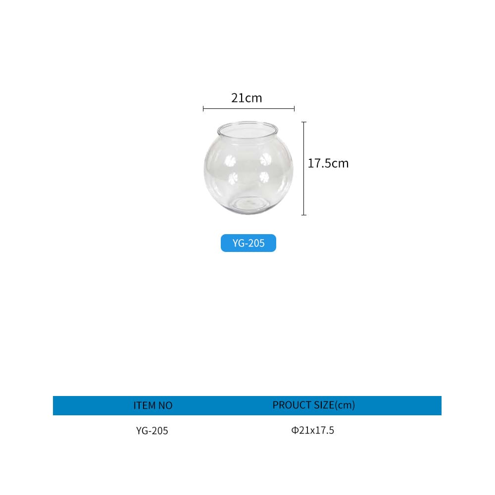 Aquarium round thickened transparent fish tank