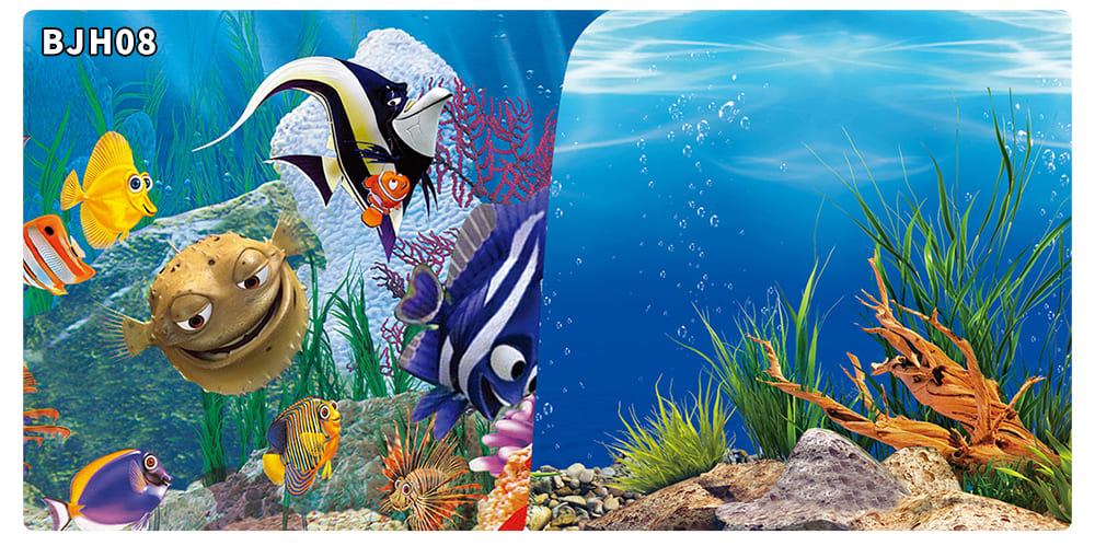 aquarium decorative fish tank background picture double sided