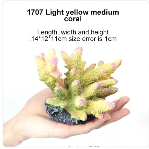 fish tank fake coral decor