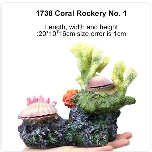 fish tank fake coral decor