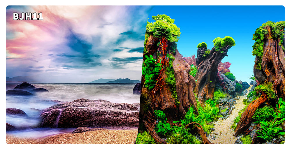 aquarium decorative fish tank background picture double sided