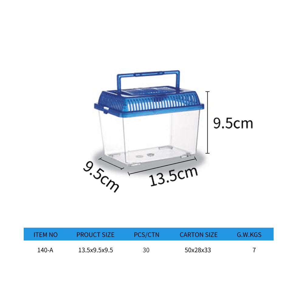 Aquarium Transparent Portable Plastic Small Fish Tank