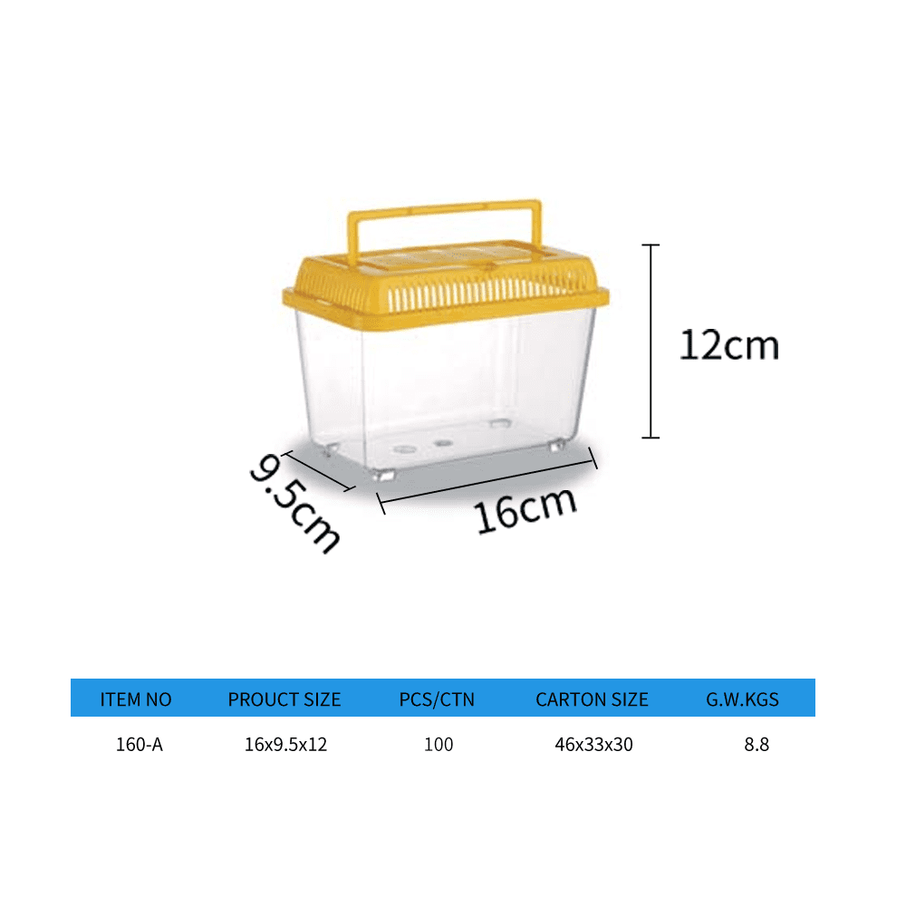 Aquarium Transparent Portable Plastic Small Fish Tank