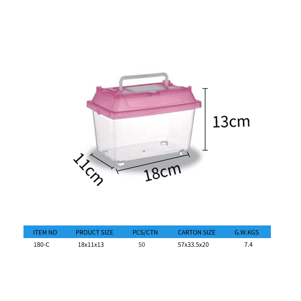 Aquarium Transparent Portable Plastic Small Fish Tank