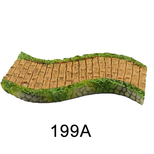 Aquarium simulation arch bridge landscape