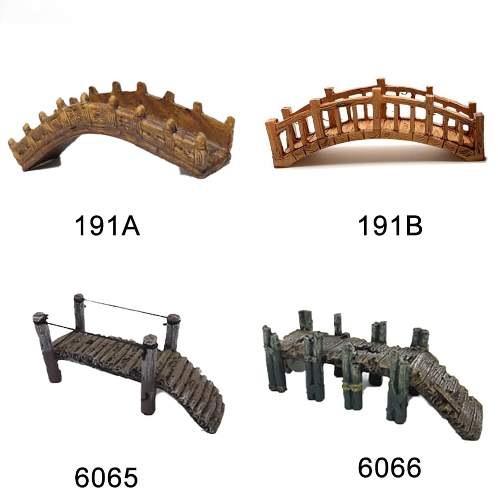 Aquarium simulation arch bridge landscape