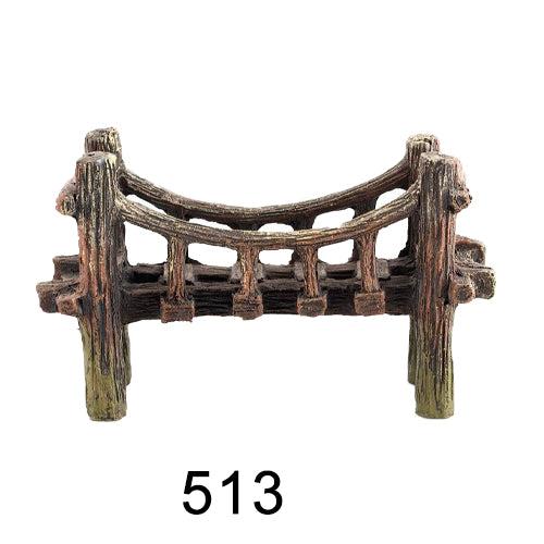 Aquarium simulation arch bridge landscape