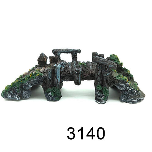 Aquarium simulation arch bridge landscape