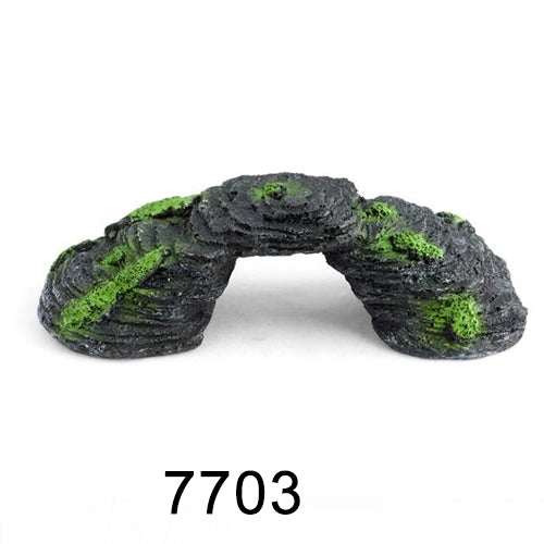 Aquarium simulation arch bridge landscape