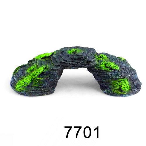 Aquarium simulation arch bridge landscape