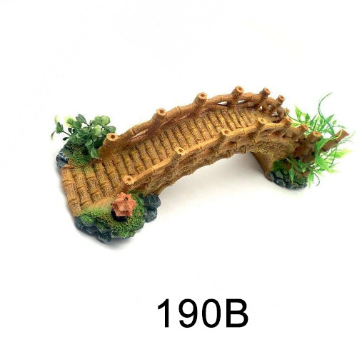 Aquarium simulation arch bridge landscape