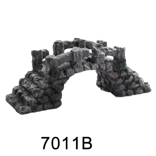 Aquarium simulation arch bridge landscape