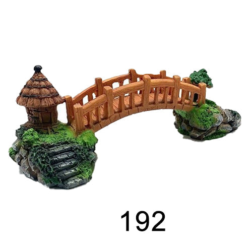 Aquarium simulation arch bridge landscape