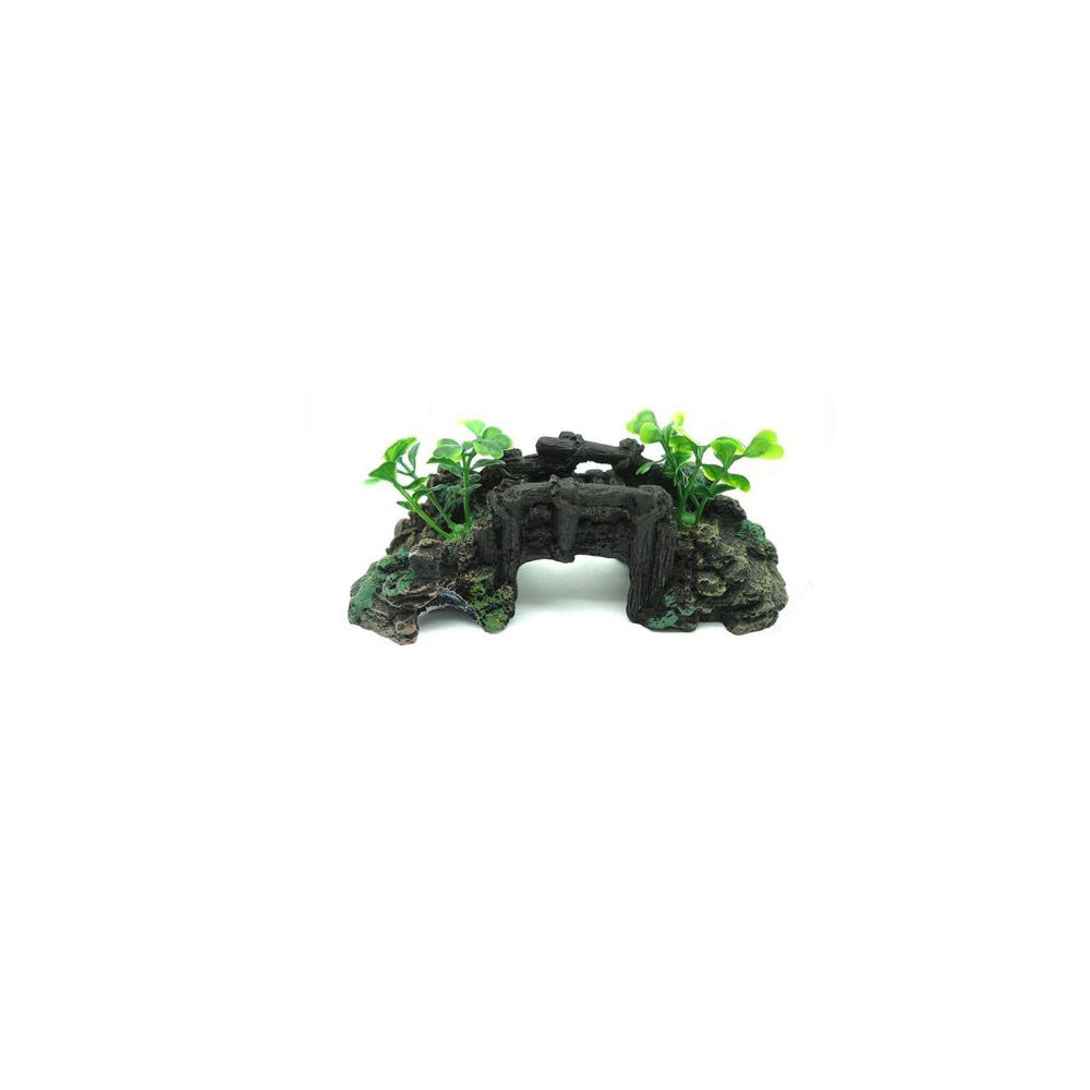 Aquarium simulation arch bridge landscape