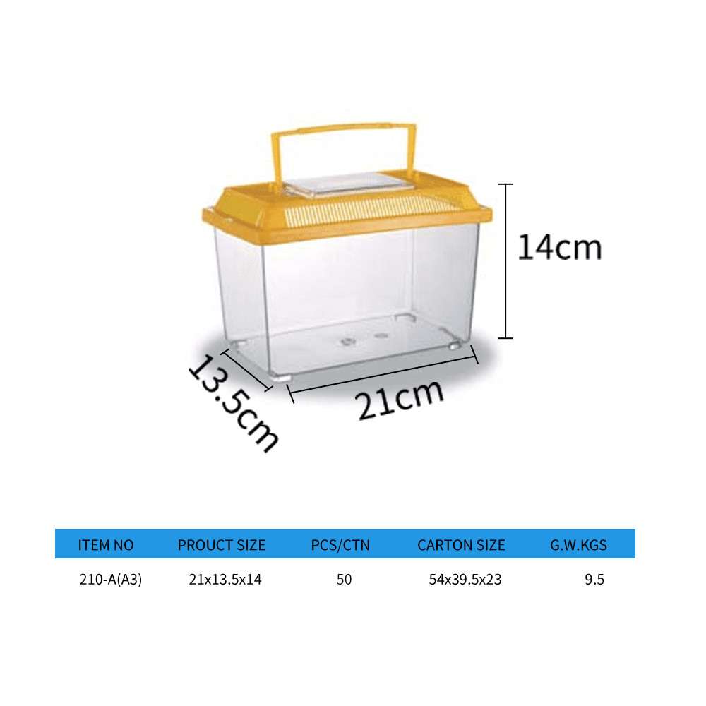 Aquarium Transparent Portable Plastic Small Fish Tank