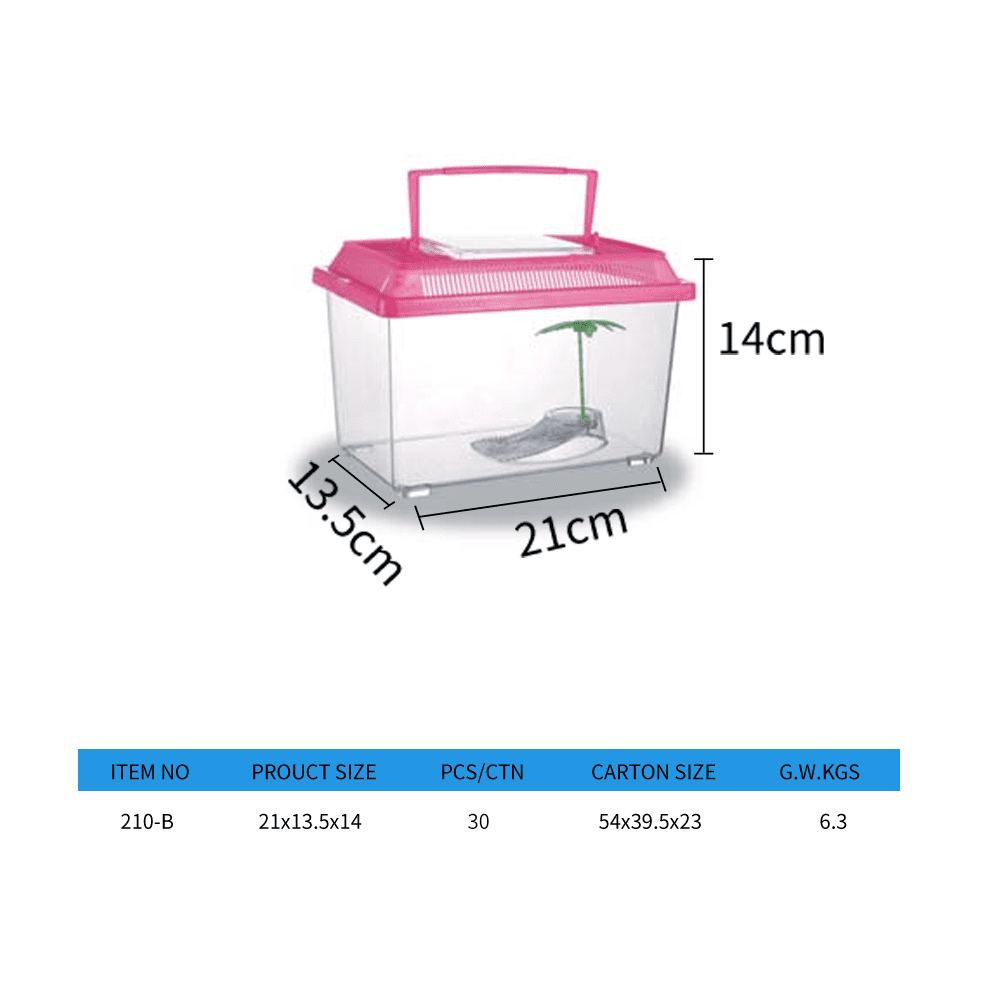Aquarium Transparent Portable Plastic Small Fish Tank