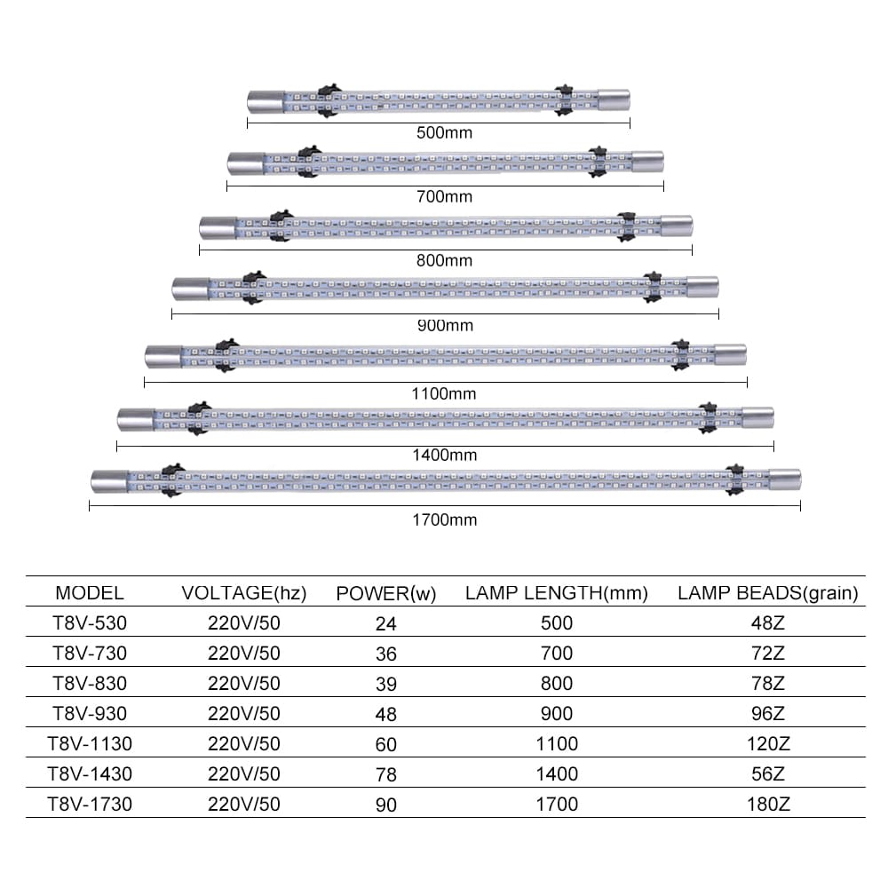 T8 Series RGB Double Crimson aquarium light led