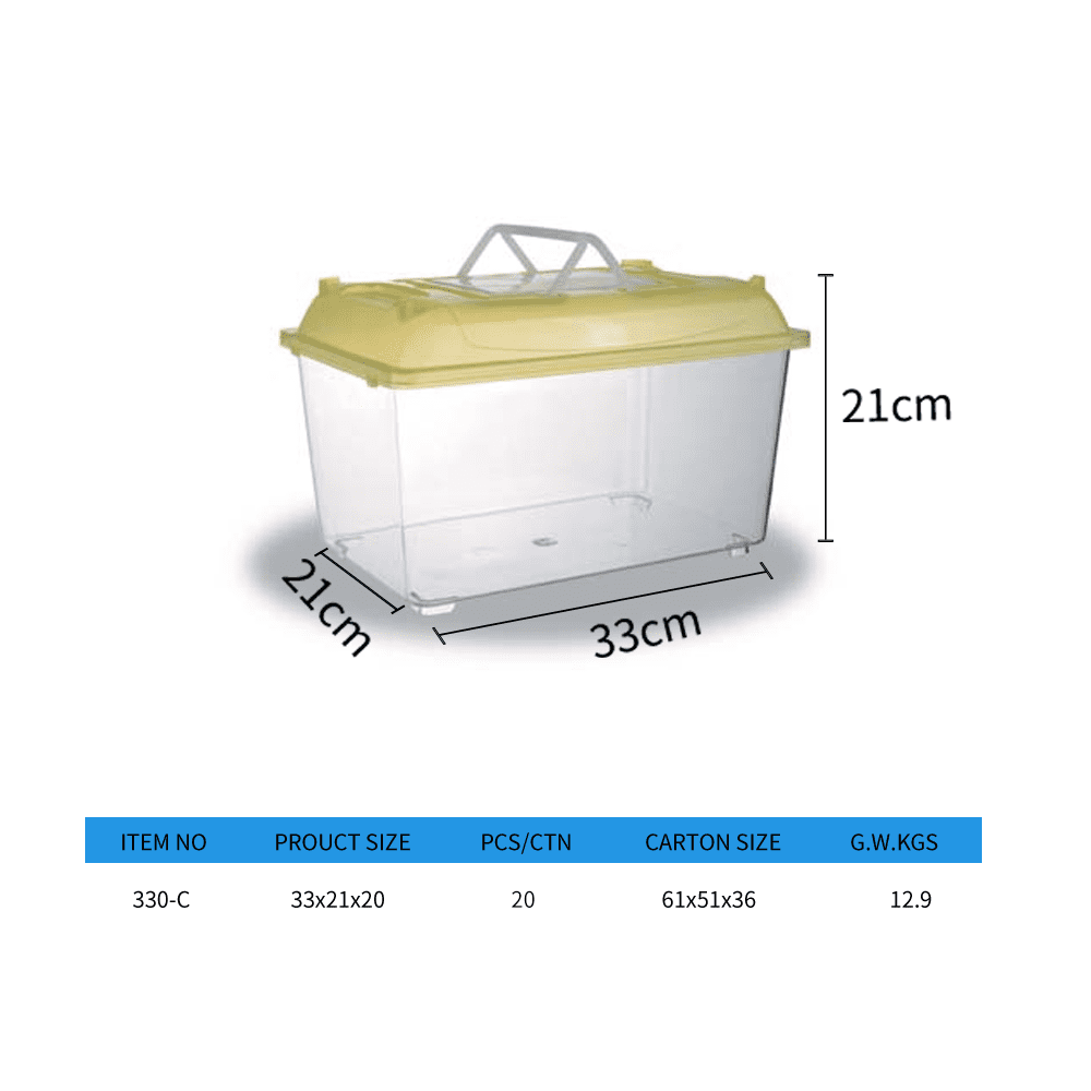 Aquarium Transparent Portable Plastic Small Fish Tank