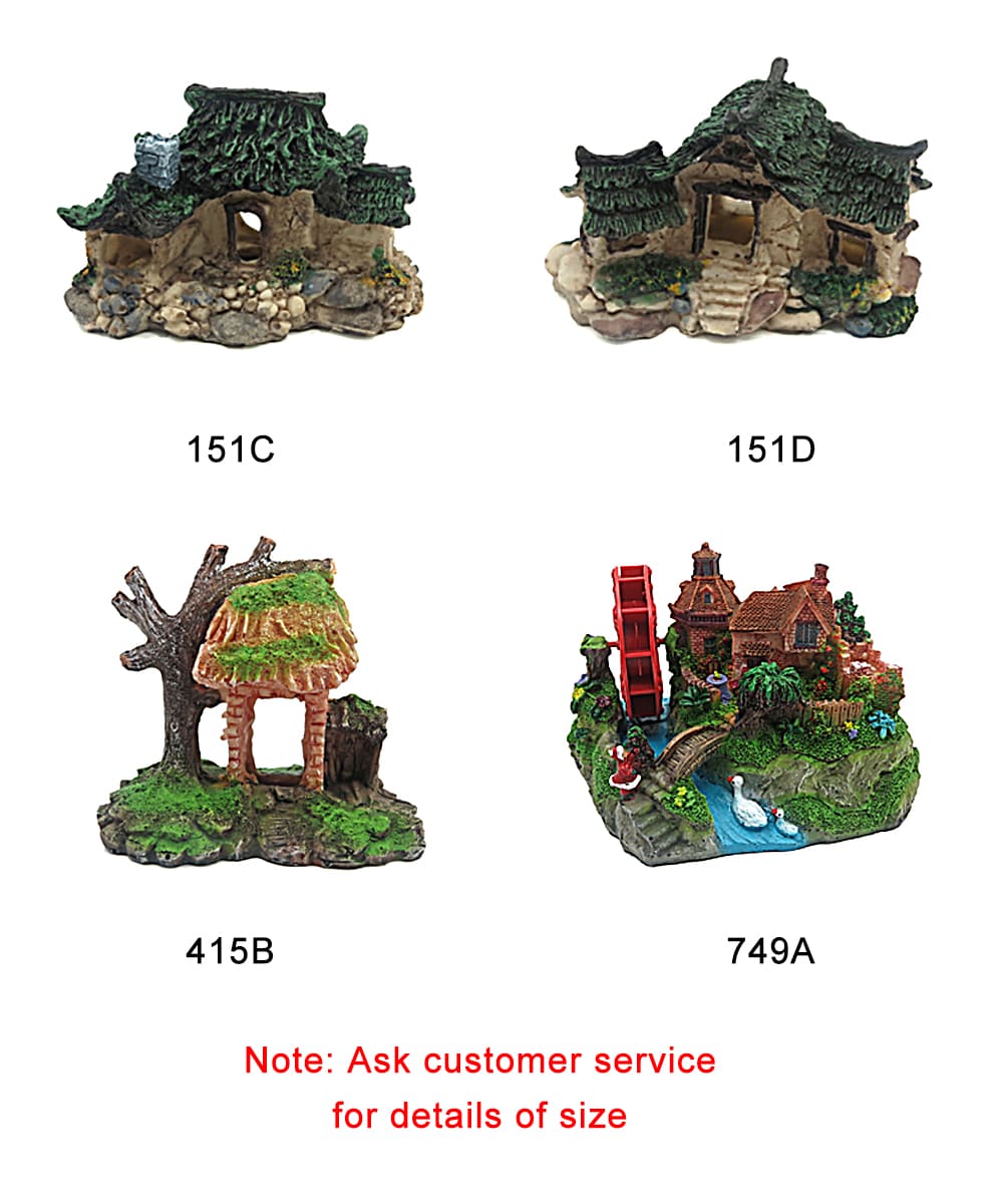 Aquarium simulation house landscape decoration