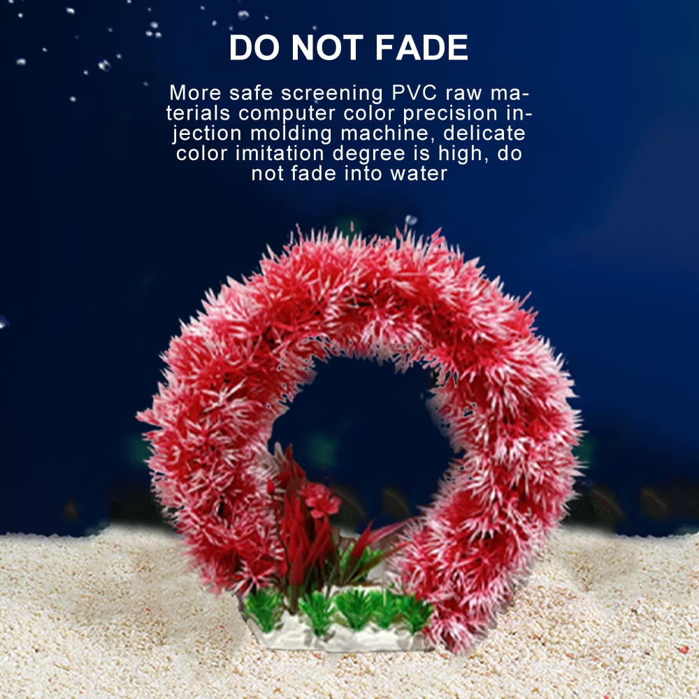 fish tank realistic aquatic wreath