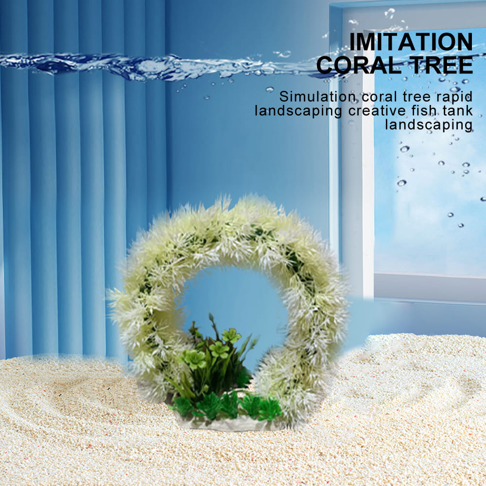 fish tank realistic aquatic wreath