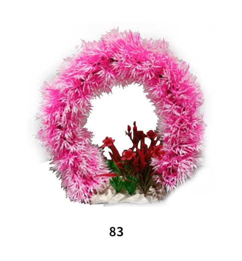 fish tank realistic aquatic wreath